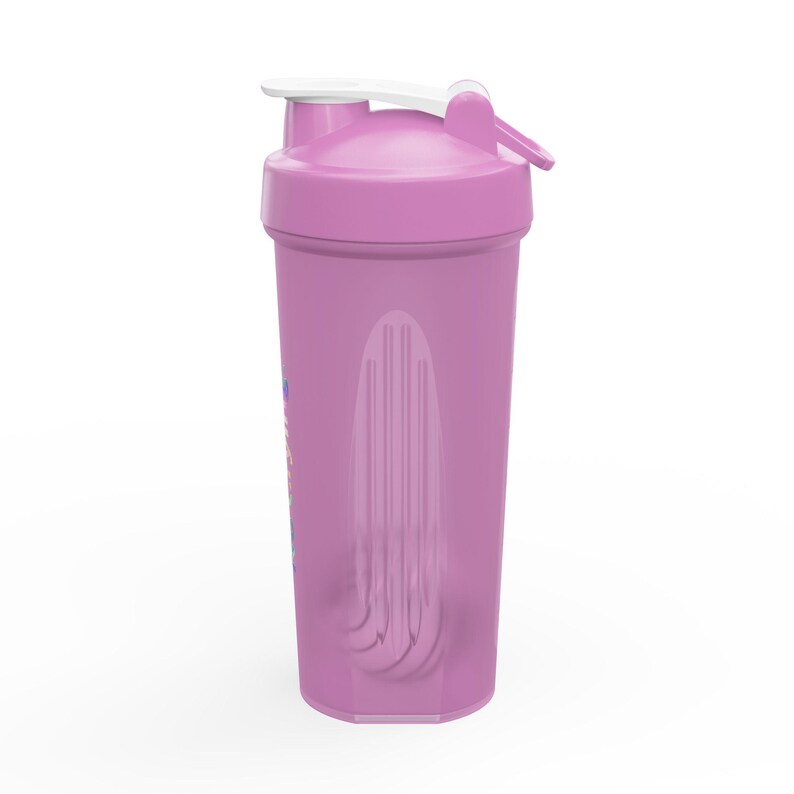 Chromatic Protein Shaker | 24oz Shatterproof Plastic Bottle with Stainless Steel Ball image 9