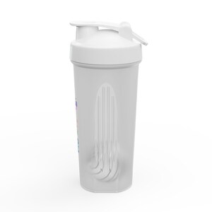 Chromatic Protein Shaker | 24oz Shatterproof Plastic Bottle with Stainless Steel Ball image 8