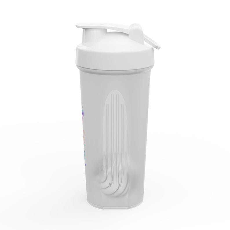 Chromatic Protein Shaker | 24oz Shatterproof Plastic Bottle with Stainless Steel Ball image 8
