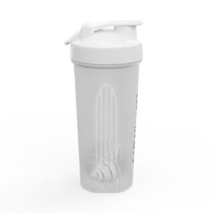 Chromatic Protein Shaker | 24oz Shatterproof Plastic Bottle with Stainless Steel Ball image 4