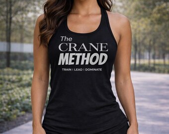 The Crane Method tank | Racerback flowy workout top, Train Lead Dominate
