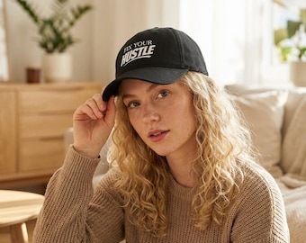 Fix Your Hustle cap | Red baseball cap with motivational slogan