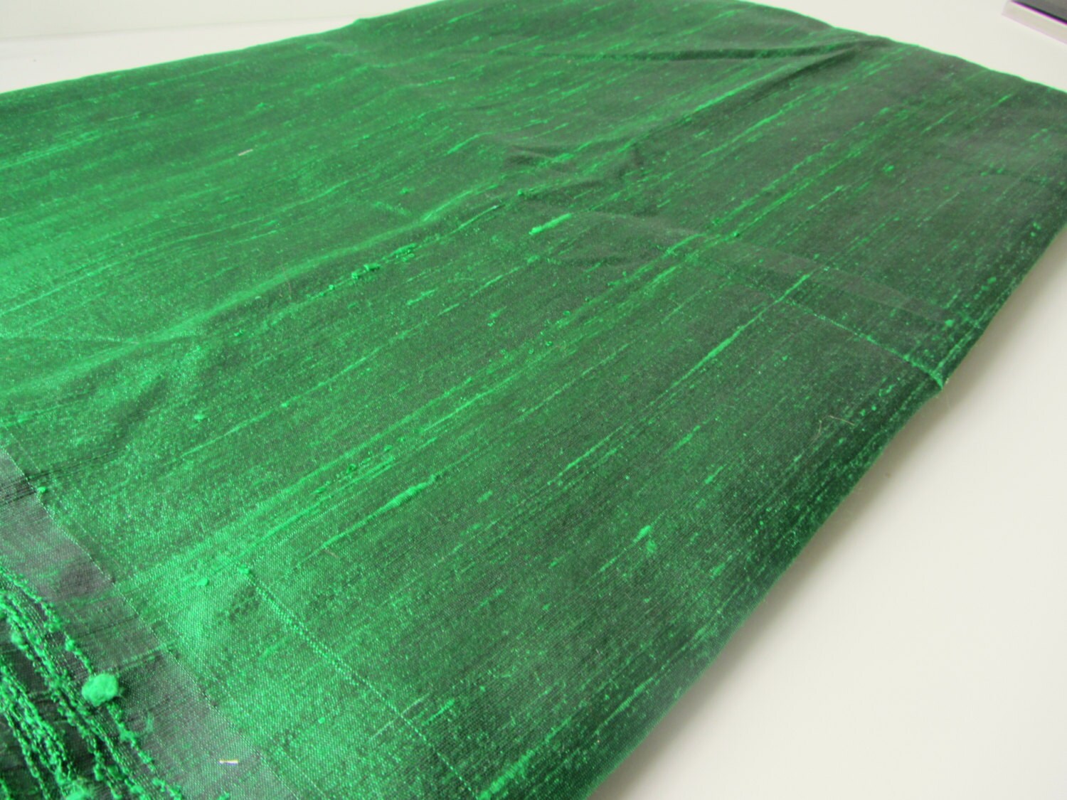 Turquoise Green Raw Silk Fabric Pre Cut 5.5 Meters FAB212 main image 1