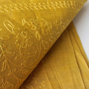 Poly Silk with Yellow Dori Embroidery main image 0
