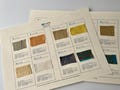 Samples of fabrics product logo