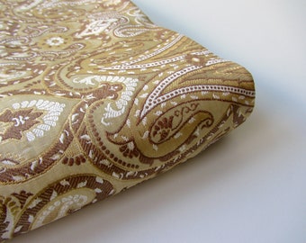 Gold copper heavy art silk brocade fabric  nr 836 - 1/4 yard