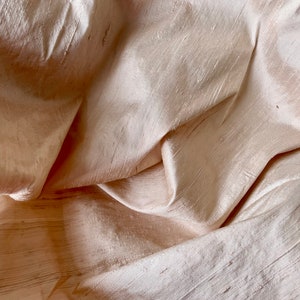 Rose goud Champagne lever bruiloft bruids shantung ruwe zijde stof nummer 1-006 - yard of meter