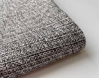 Black white gray  khadi Indian silk fabric nr 988 - for 1/4 yard -