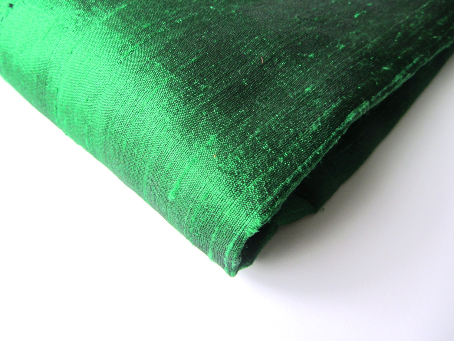 Turquoise Green Raw Silk Fabric Pre Cut 5.5 Meters FAB212