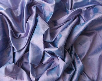 Lavender peace raw silk wedding bridal shantung silk fabric number 754  - per yard or meter