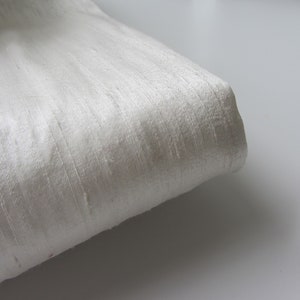 Off White wedding bridal shantung raw silk fabric number 741  - 1/4 yard | fat quarter