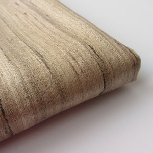 Natural raw silk undied natural color fabric nr 798 fat quarter (1/4 yard)