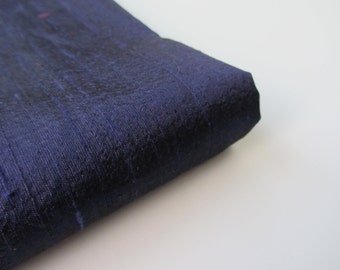 Midnight blue raw wedding peace shantung silk nr. 764 - 1/4 yard