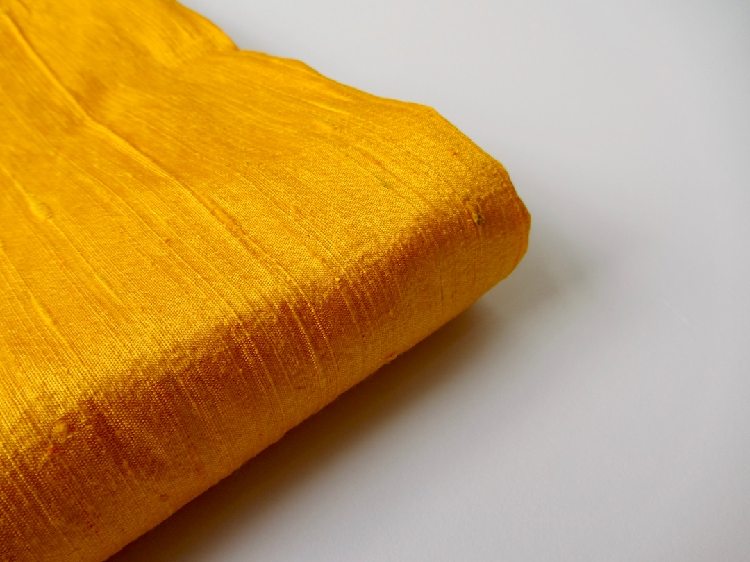 Yellow India Shantung Raw Silk Fabric Number 897 1/4 Yard - Etsy