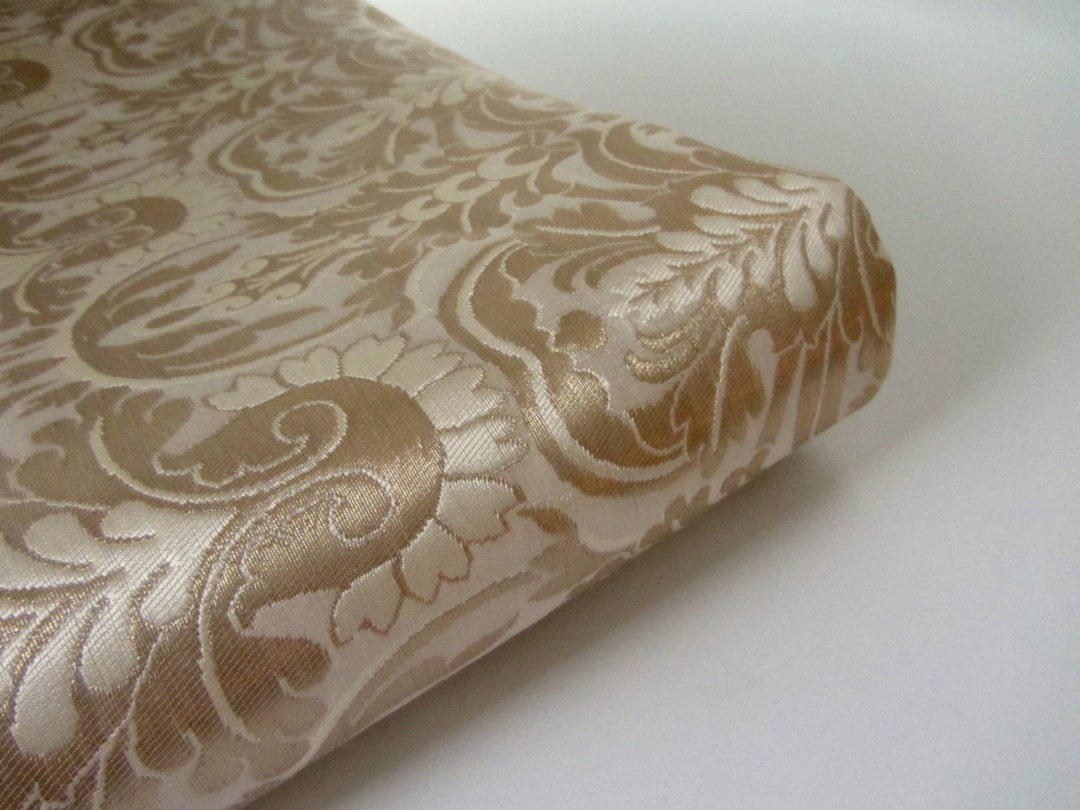 Gold White Silk Brocade Kinkhab Heavy Indian Silk Brocade - Etsy