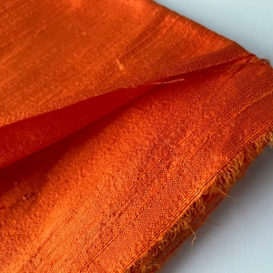 Orange 130/18 Silk Shantung main image 1