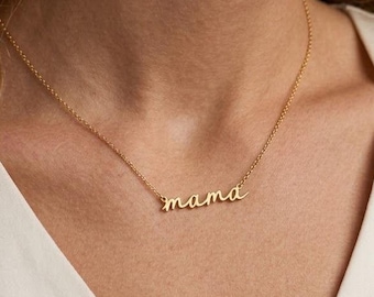 Collar minimalista para mamá, regalos para mamás, regalos para mamás primerizas, collar para madres, regalo para esposa, regalos para madres, regalo del Día de la Madre, regalo perfecto para ella.