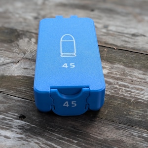 50-Round .45 ACP Ammo Box – High-Temp PETG Tactical Storage Case