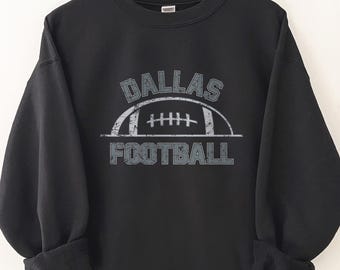 Dallas Football Retro Sweater, Football Vintage Crewneck Sweatshirt