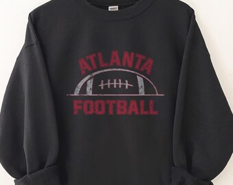 Atlanta Football Retro Sweater, Football Vintage Crewneck Sweatshirt