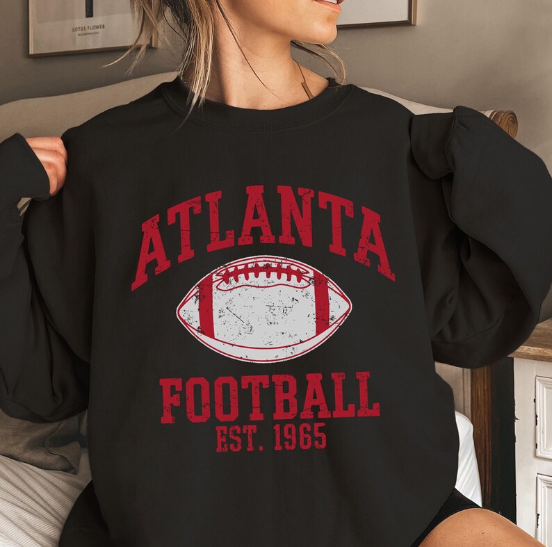 Atlanta Retro Atlanta Football Vintage Sweatshirt, Atlanta Retro Crewneck Sweater - Etsy