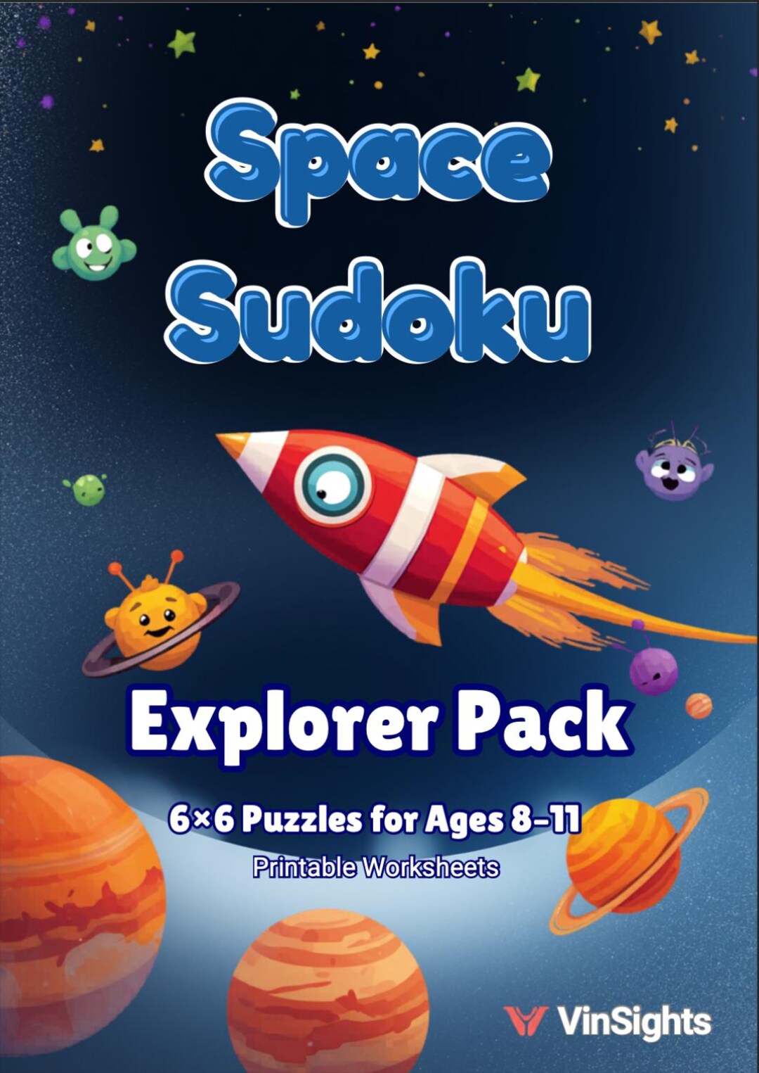 Space Sudoku Explorer Pack – 6x6 Puzzles for Ages 8-11 (digital ...
