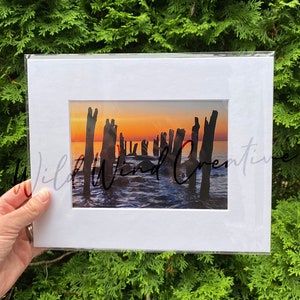 Sunrise  at Port Sanilac Beach | Matted Print 5 x 7 | Michigan Photography
