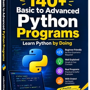 Podręcznik do ćwiczeń w Pythonie w formacie PDF | Ponad 140 programów w Pythonie | Ćwiczenia z kodowania dla początkujących i zaawansowanych | E-book o programowaniu w Pythonie zdjęcie 2