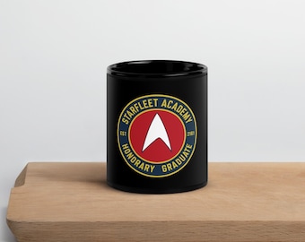 Sternenflotten-Akademie Ehrendiplom-schwarze Tasse