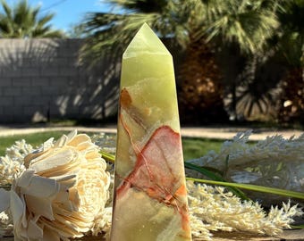 Green Onyx Tower | Energy Balance & Spiritual Decor