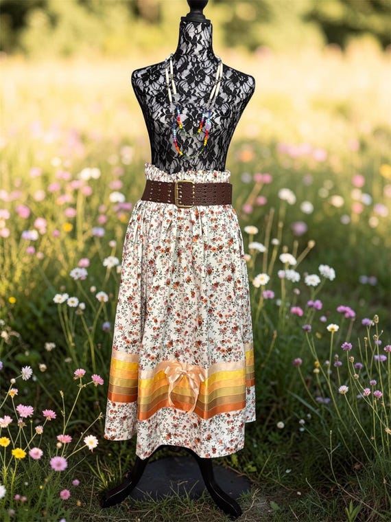 Summer Meadow Ribbon Skirt
