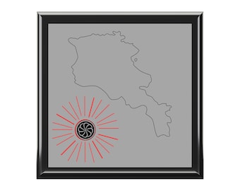 Portagioie Armenia Outline / Portagioie a forma di sole armeno
