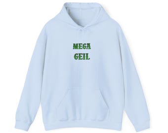 Mega Geil Deutsches Lustiges Unisex Heavy Blend™ Kapuzen-Sweatshirt