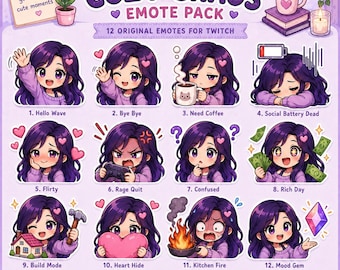 Gezellige chaos-streamer-emoties