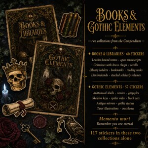 Academic Planner kit | Dark Academia Student Bundle 804 Pages + 636 Stickers | GoodNotes iPad Study Kit | Reading Log Scholarship Tracker