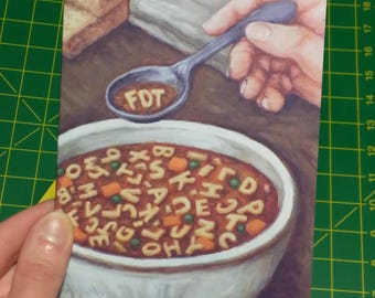 Good Soup get well soon greeting card