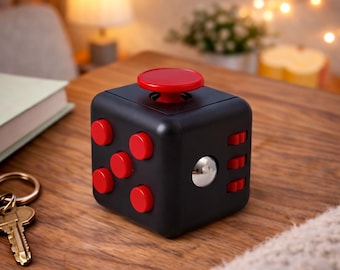 Infinity Fidget Cube – 6-Sided Stress Relief Toy with Buttons, Switches & Joystick