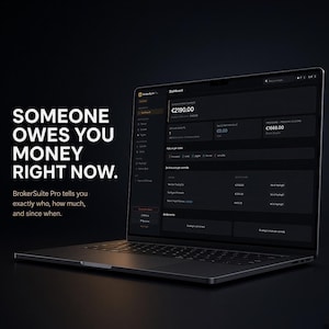 Software voor brokerbeheer, tracking van groothandelsactiviteiten, factuur- en klantenbeheer, tool voor commissieverdeling, digitale download voor wederverkopers