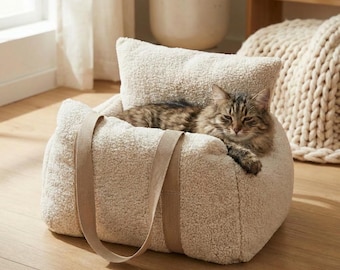 Cozy Pet Carrier and Car Seat for Small Dogs & Cats | Easy-Clean Fabric