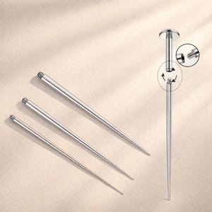 20G/18G/16G titaninsättningsverktyg, invändigt gängad insättningsstiftkona, kroppspiercingtillbehör, tragus, helix, läpp, näsa, brosk