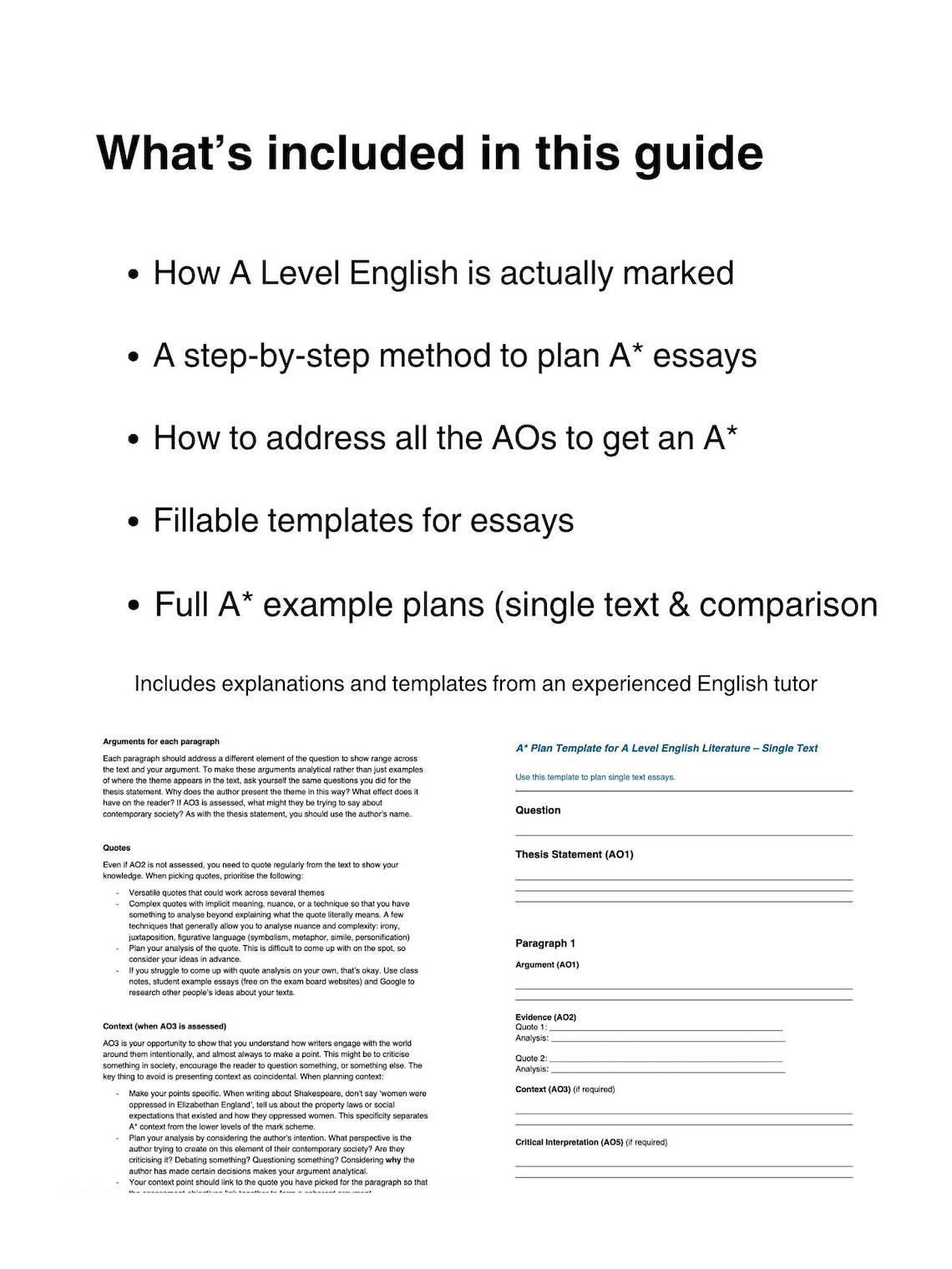 How to Plan A* Essays for A Level English Literature | Essay Writing ...