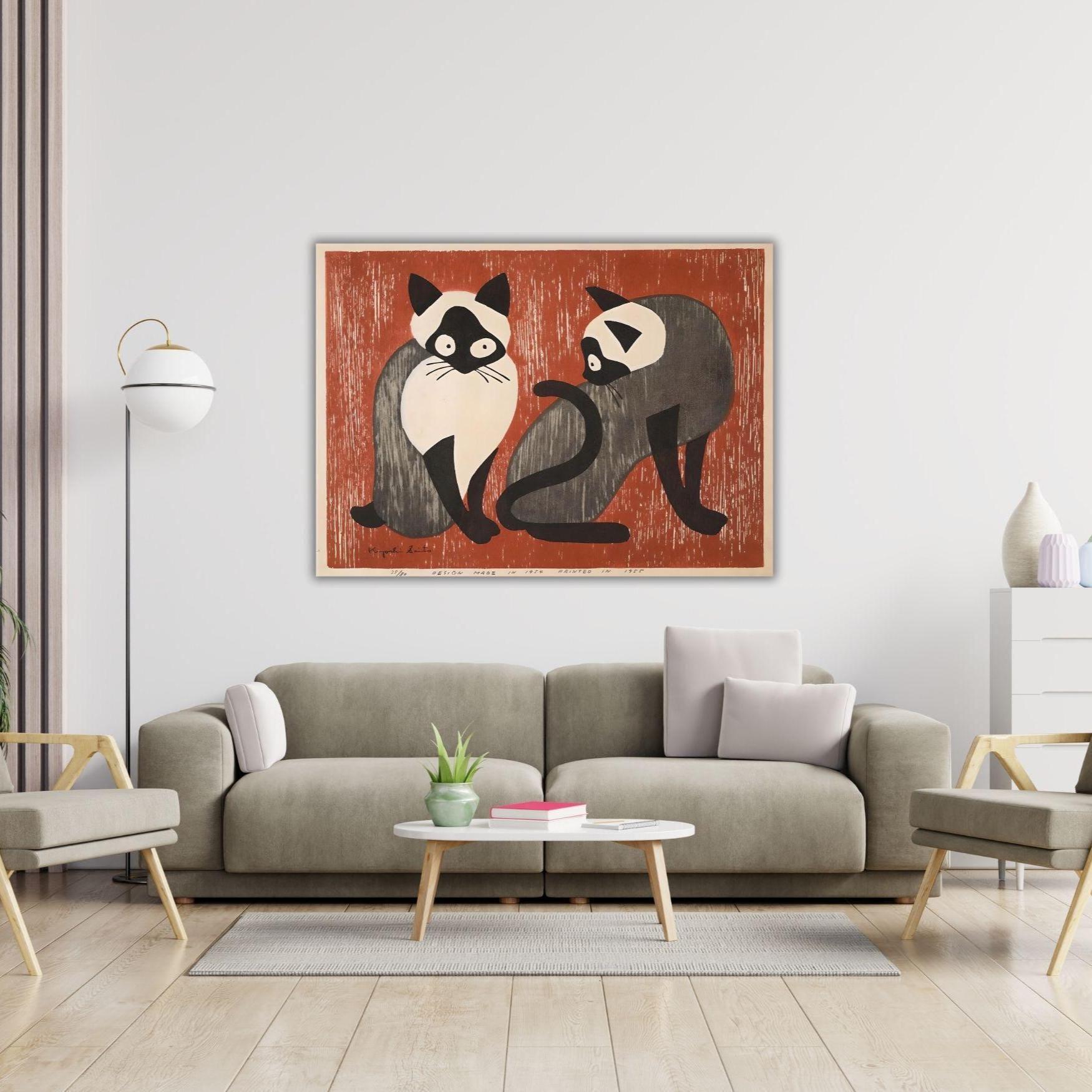 Kiyoshi Saito Cat - Etsy