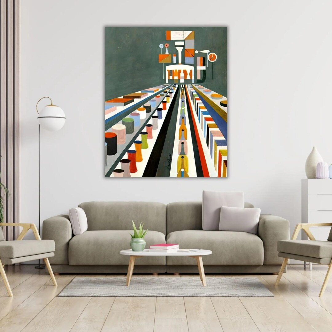 アート・デザイン・音楽 ART of the 20th Century Mid-century Modern Art by S. Neil Fujita Canvas Ready to Hang Wall