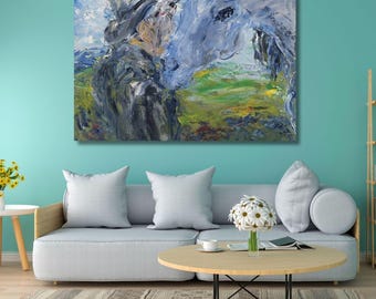 Until We Meet Again by Jack Butler Yeats Ready to Hang Canvas Wall Art, Quality Print, Vintage Print Art, Jack Butler Yeats Print,Home Decor