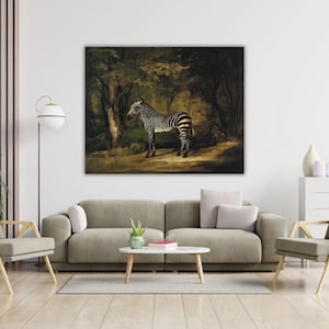 Zebra av George Stubbs Canvastavla Färdig att hänga Väggkonst Kvalitetstryck, George Stubbs Canvastavla, Chiura Obata-målning, George Stubbs-målning