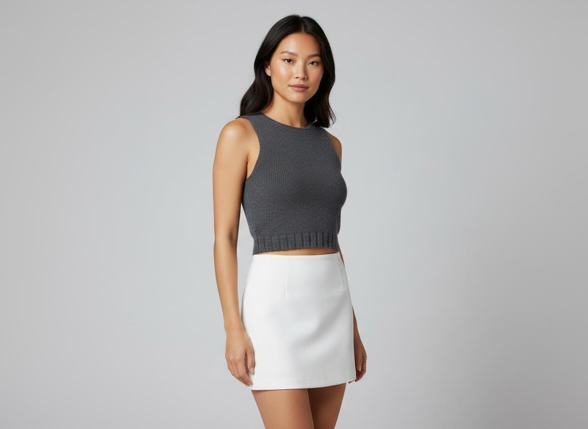 Knit Crop Top Pattern Easy Summer Tank Sleeveless Lightweight Modern ...