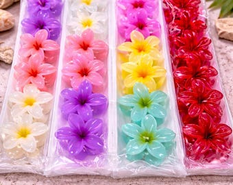 set van 12 bloem haarklem, bloemenhars klauwklem voor vrouwen, sterke haarklem, lente/zomer haaraccessoire, cadeau voor haar