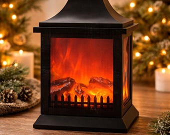 Led Fireplace Lantern