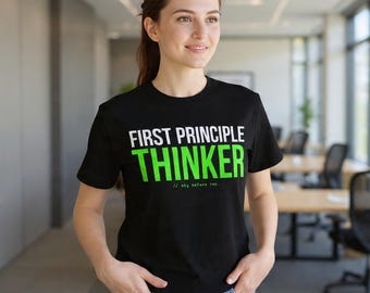 First Principles T-Shirt | Dark Minimal Gift for Software Engineer