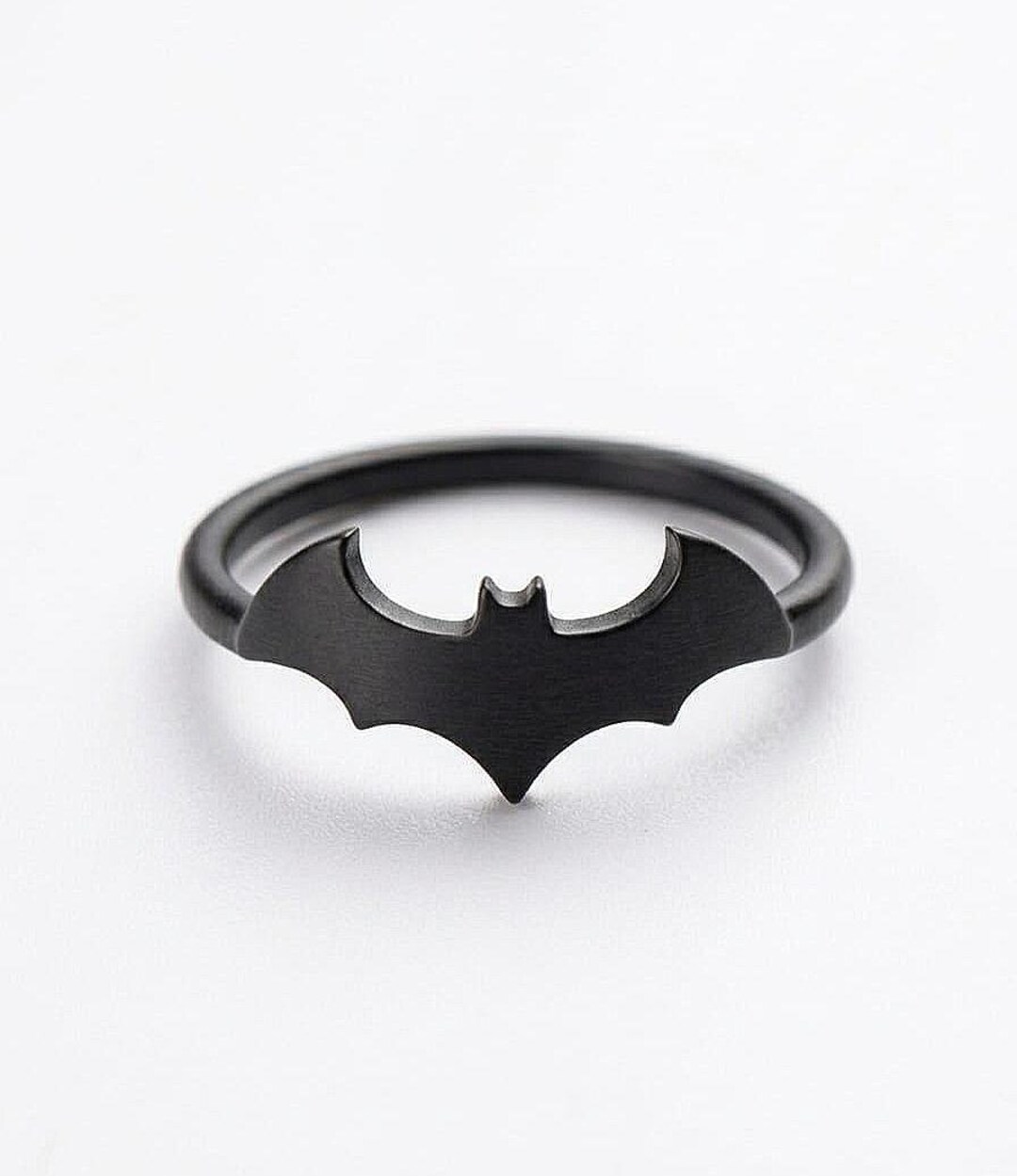 Black Bat Wing Ring for Men & Women Minimalist Super Jewelry -stainless ...